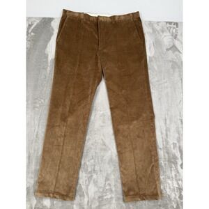 Orvis Brown Corduroy Pants Mens 40x33 Brisbane Moss Straight Leg Casual Hunting